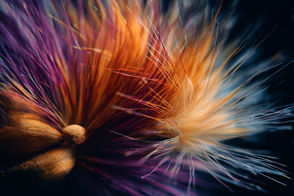 Vivid Feather Macro