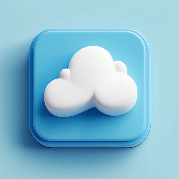 3D Cloud Icon Design