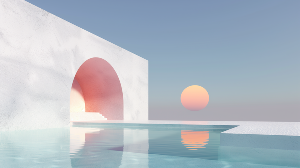 Surreal Architectural Serenity