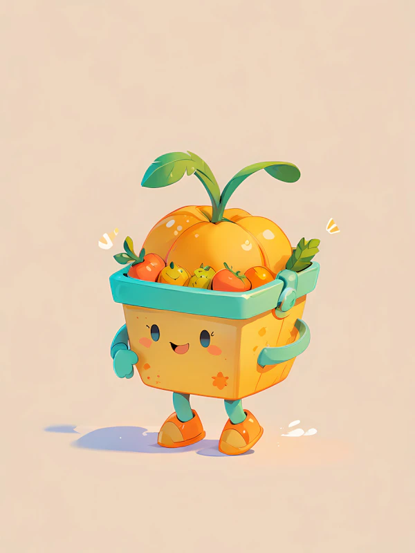 Cheerful Basket Art