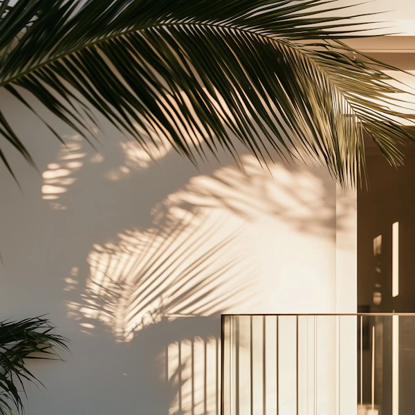 Palm Shadows on Wall