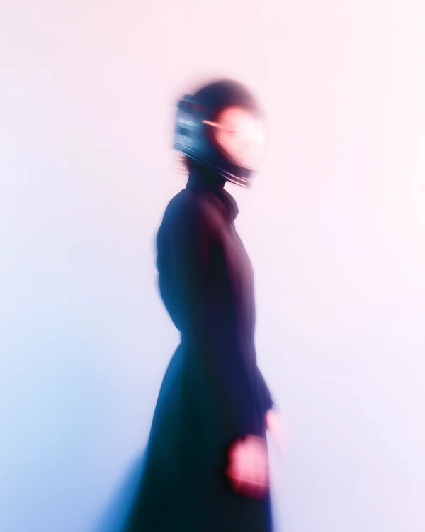 Futuristic Blurred Figure