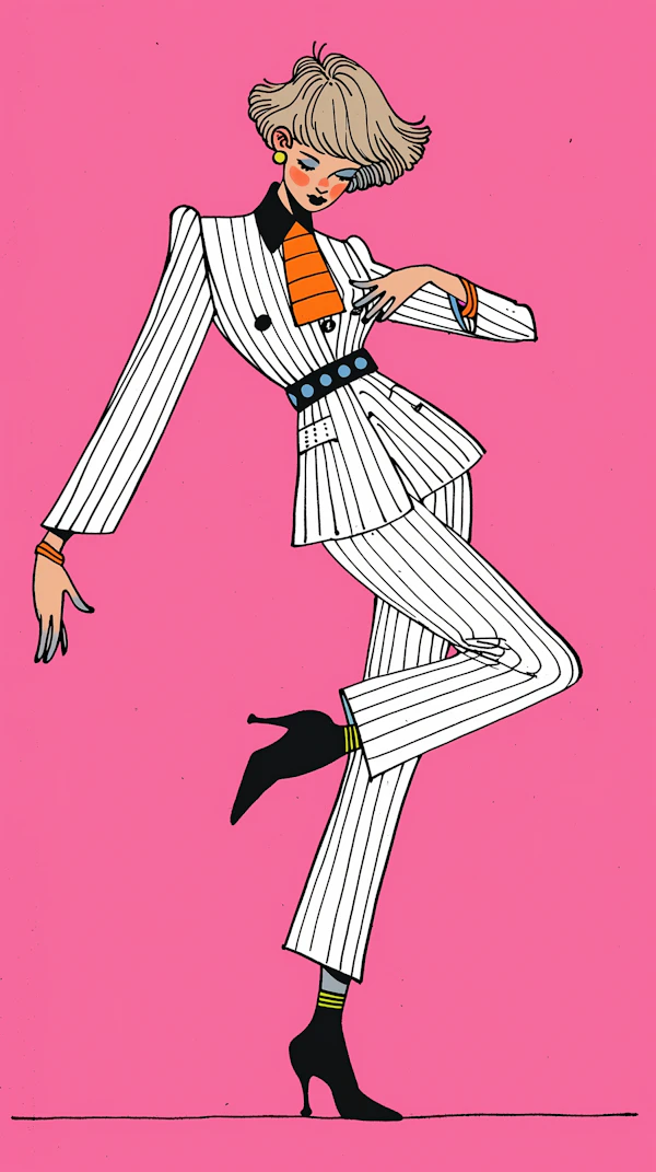 Stylish Pose Illustration
