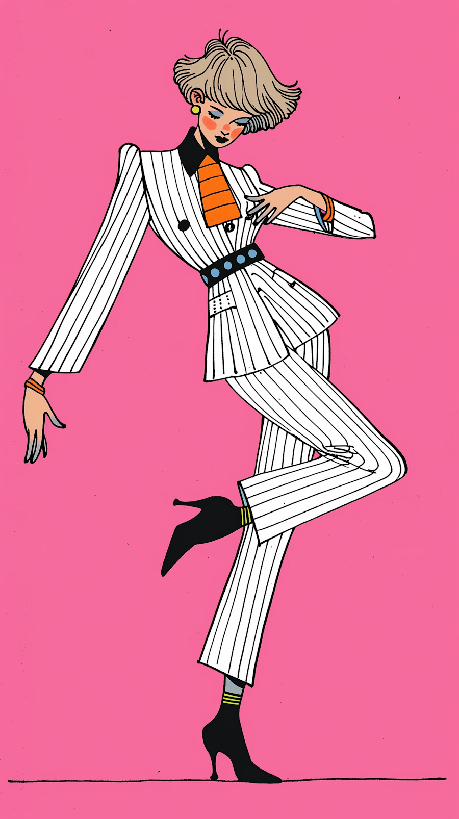 Stylish Pose Illustration