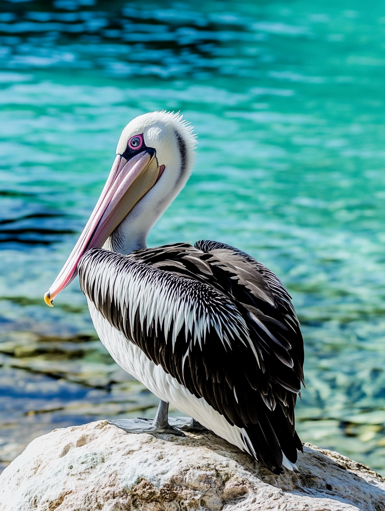 Pelican on a Rock