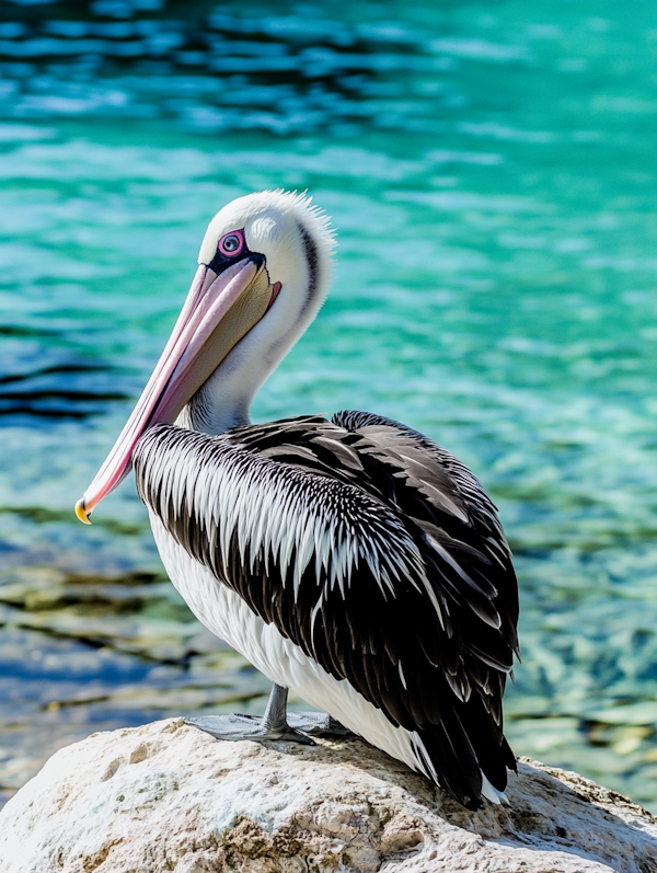 Pelican on a Rock