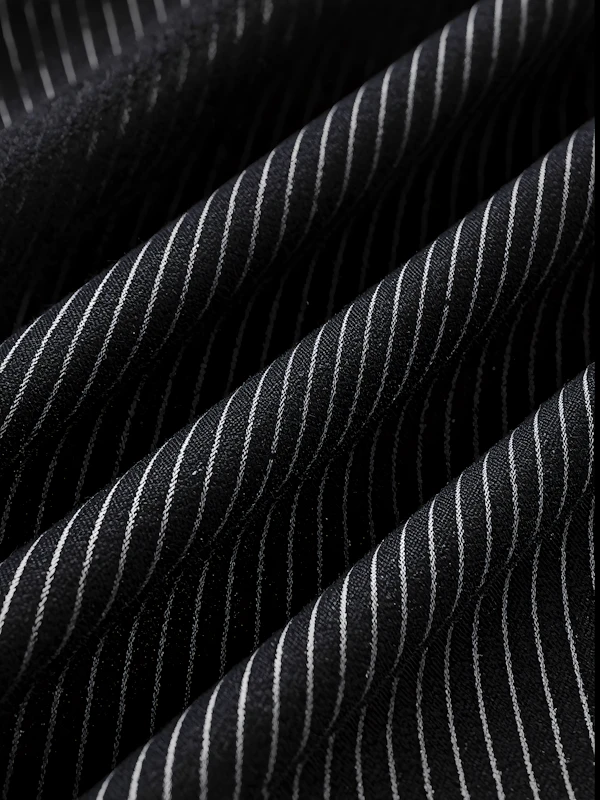 Pinstripe Fabric Close-Up