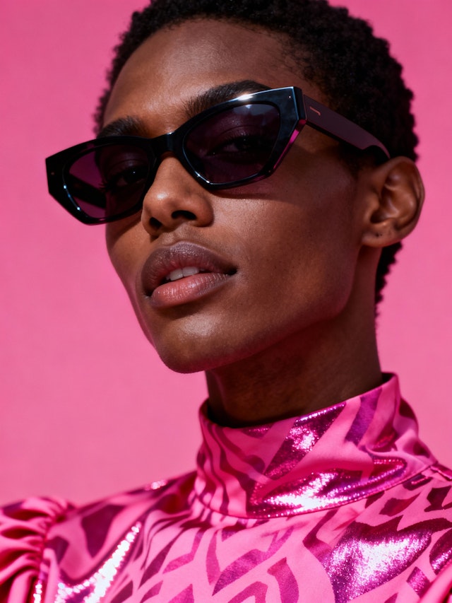 Stylish Pink Portrait