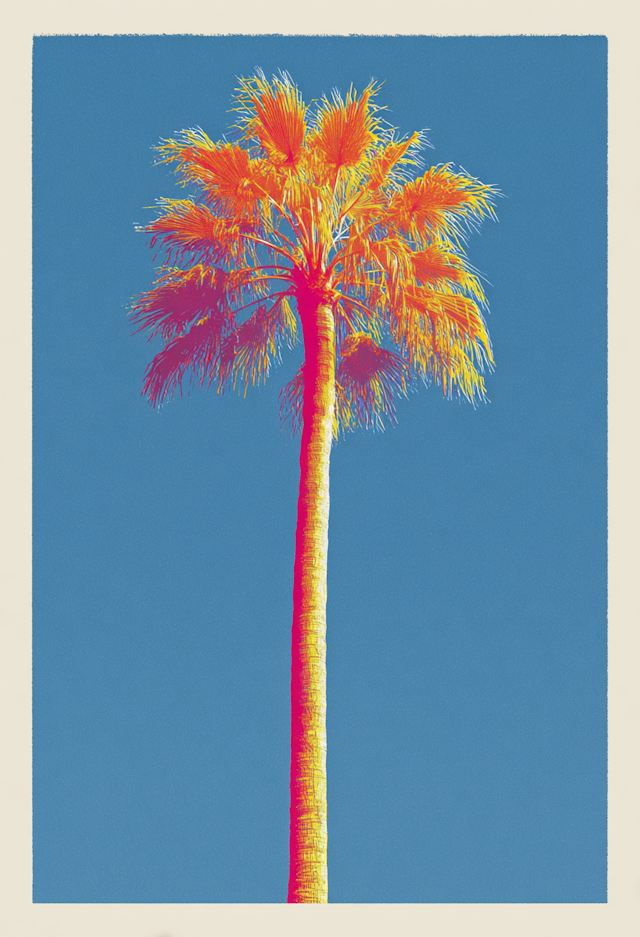 Vivid Palm Tree Art