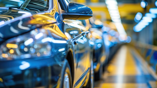 Showroom Display of New Cars