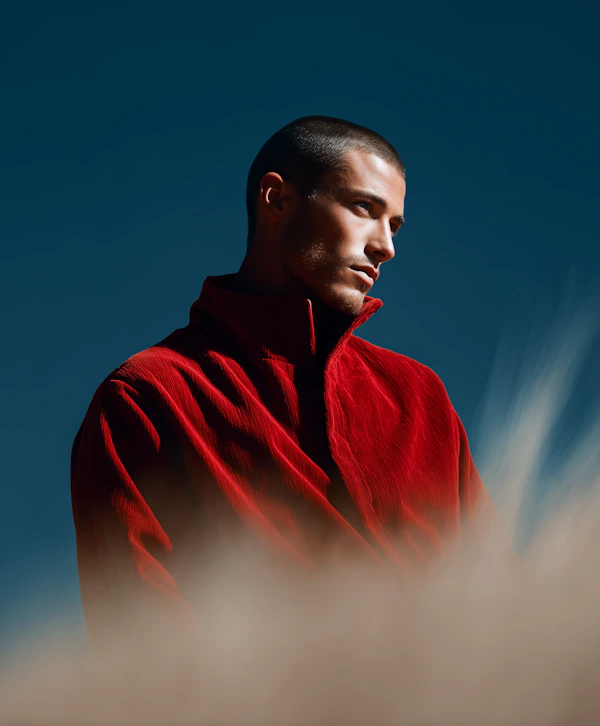 Man in Red Jacket