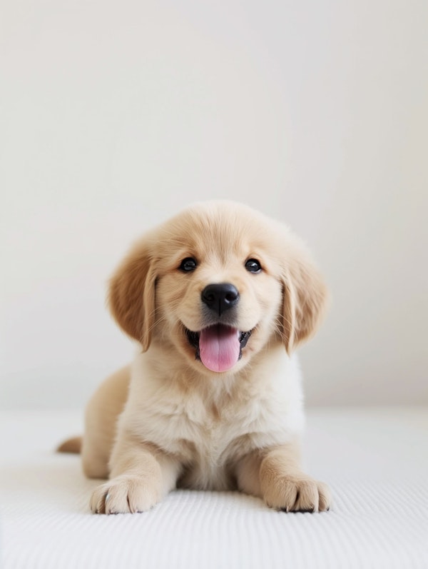 Joyful Golden Retriever Puppy