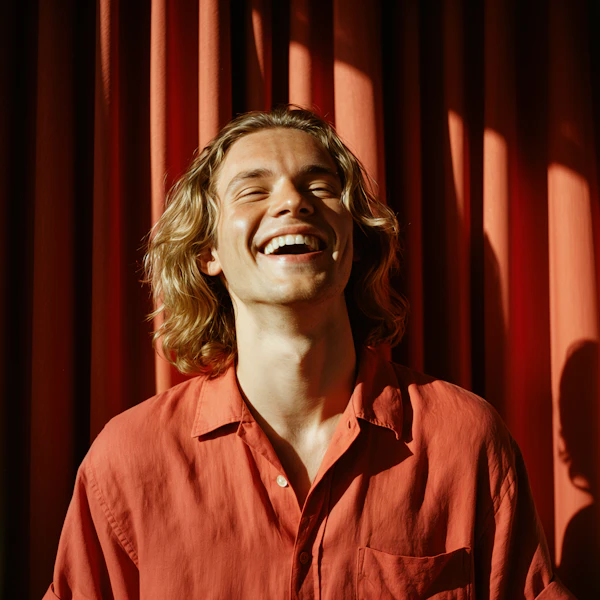 Joyful Blonde Portrait