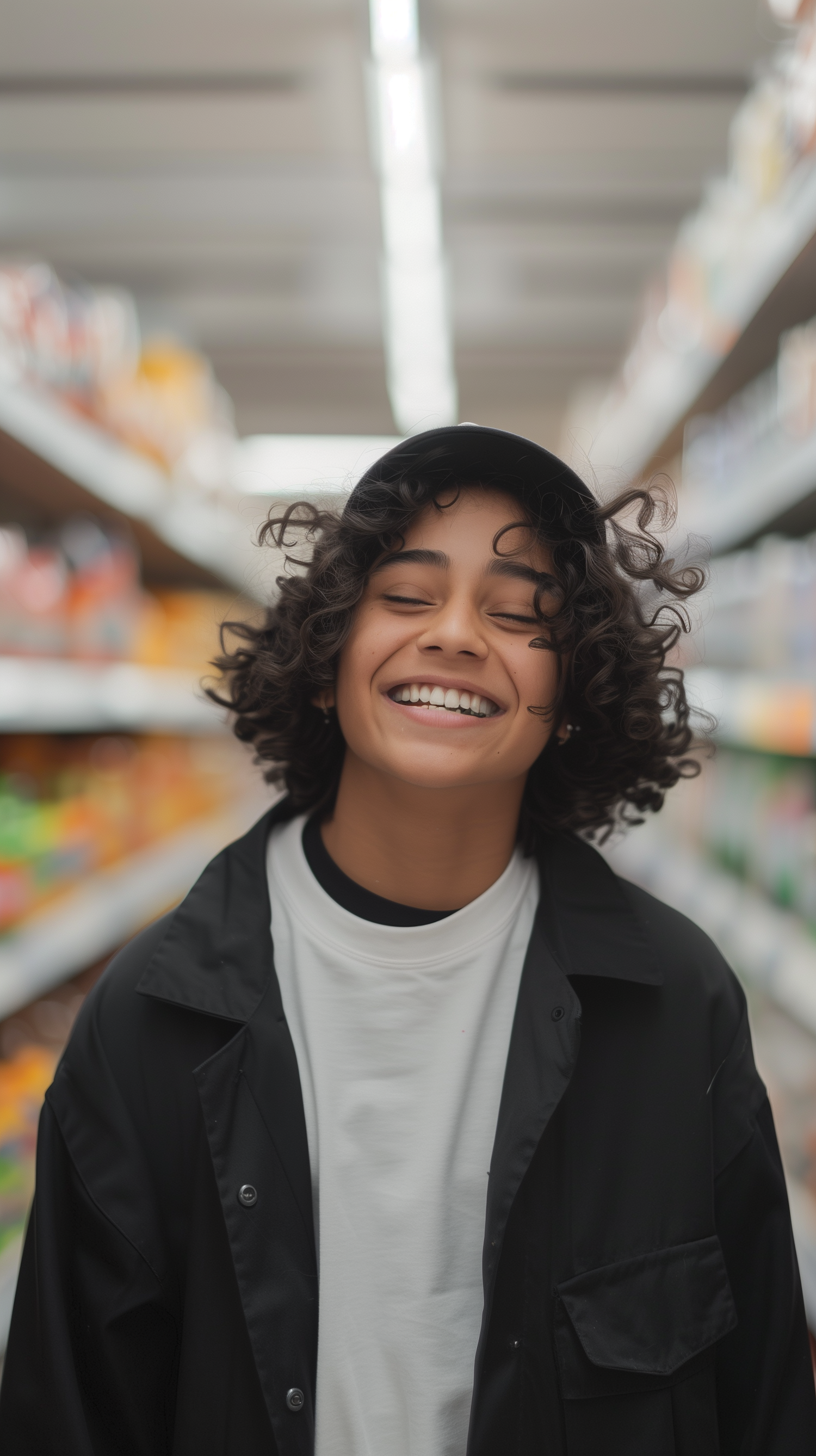 Joyful Youngth in Supermarket