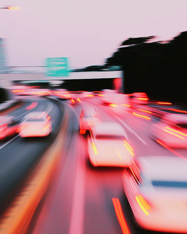 Twilight Highway Lights