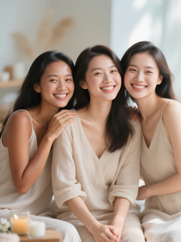 Serene Friendship Portrait
