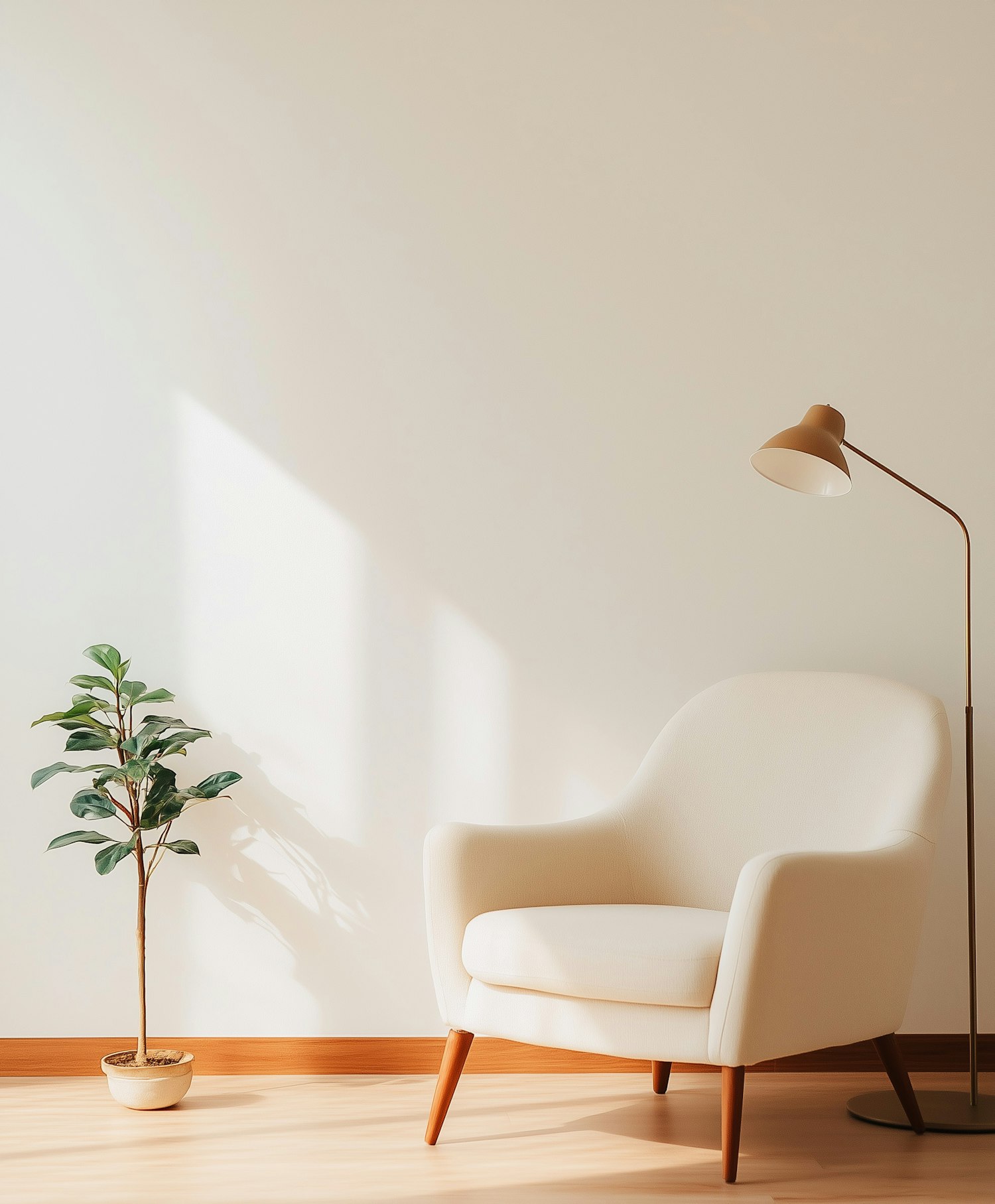 Serene Reading Corner in Minimalist Interior