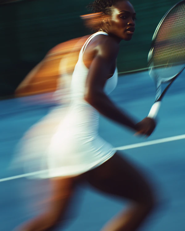 Tennis Action Shot