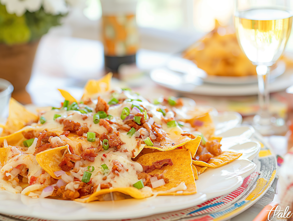 Appetizing Plate of Nachos