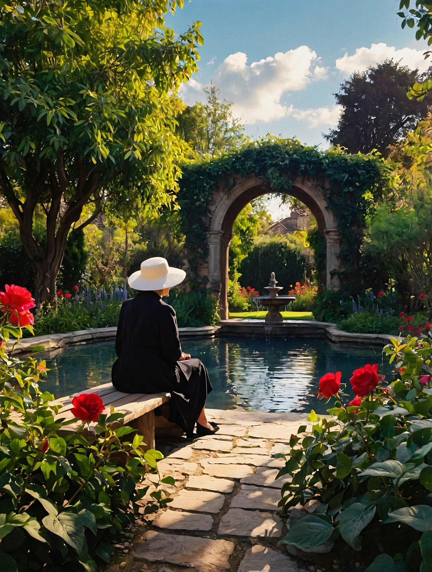 Serene Garden Scene