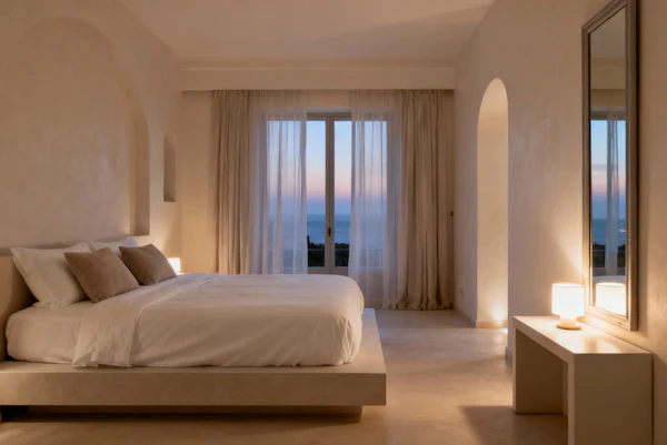 Minimalist Bedroom Scene