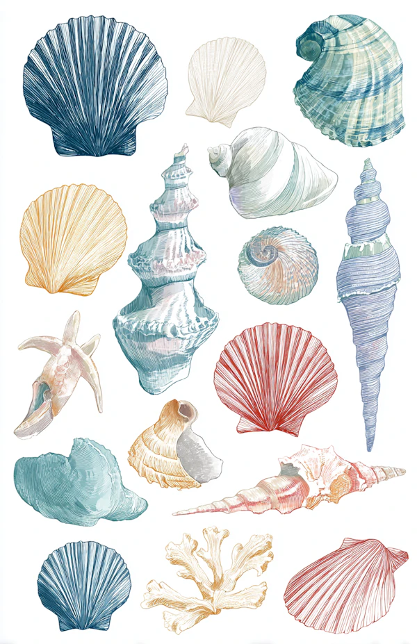 Intricate Seashell Art