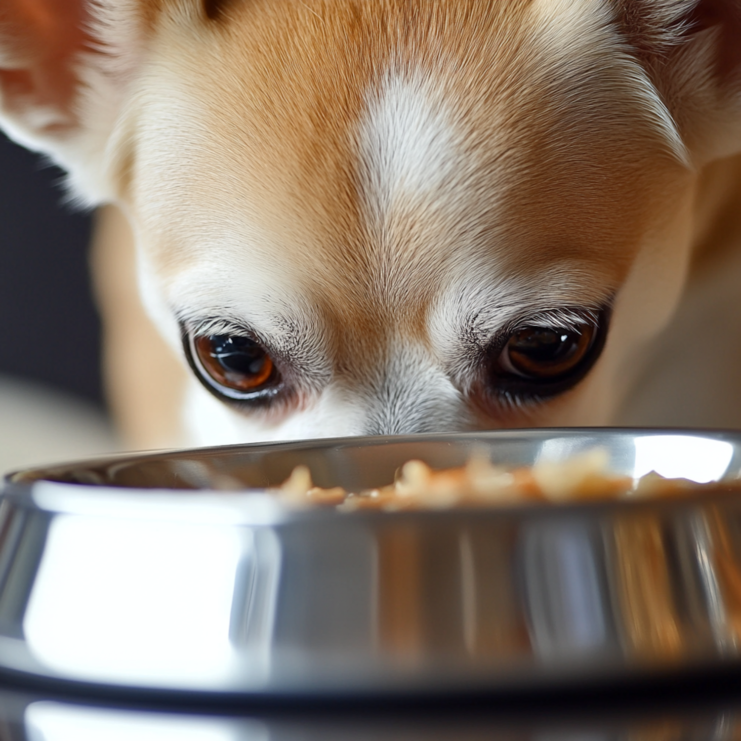 Chihuahua with Food Bowl