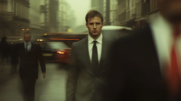 Man in Urban Street