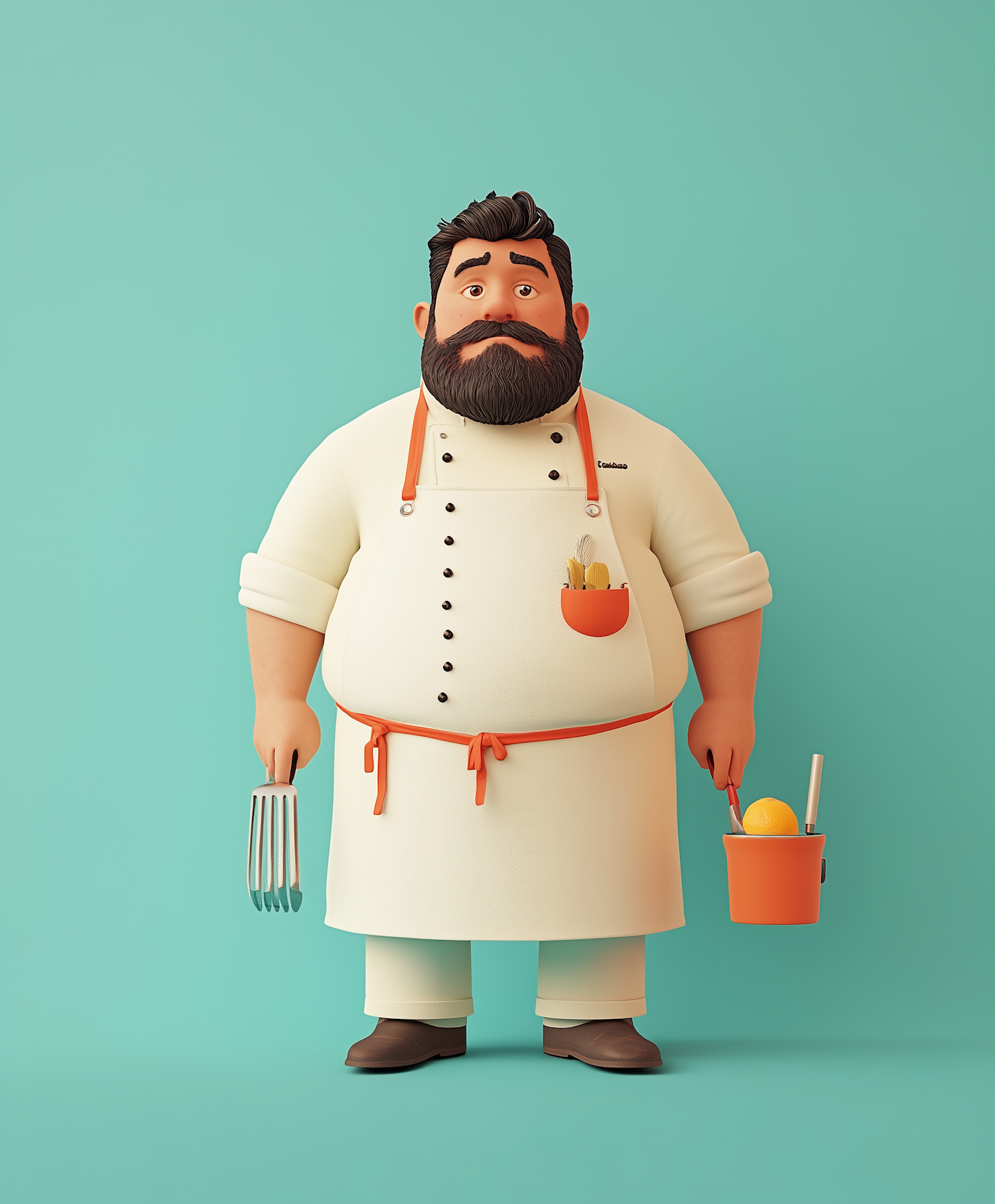 Cartoon Chef Illustration