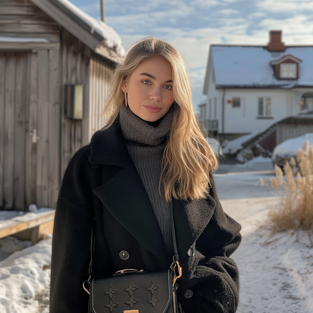 Serene Winter Portrait