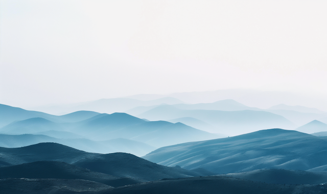 Serene Landscape with Rolling Hills