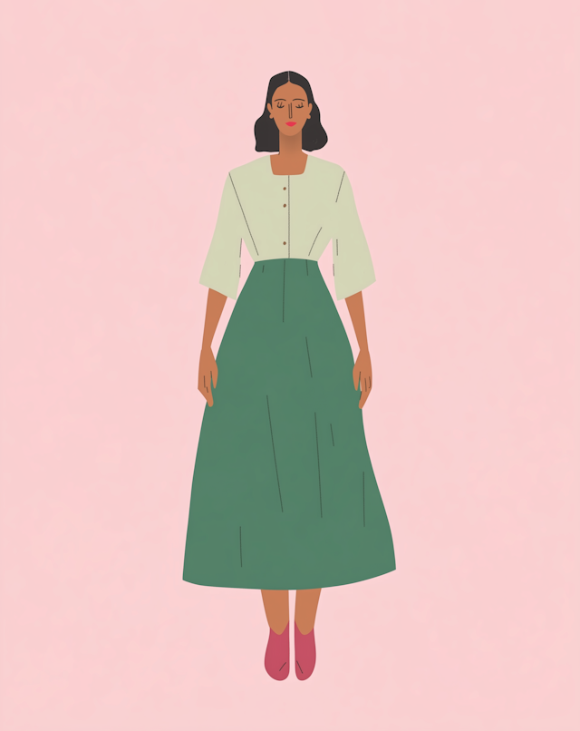 Serene Woman Illustration