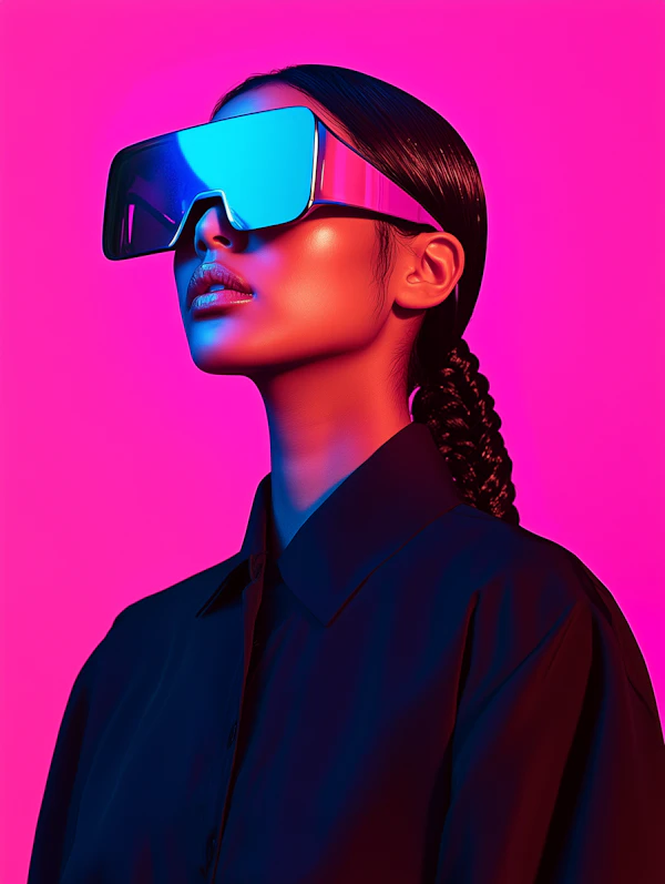 Futuristic Cyberpunk Woman