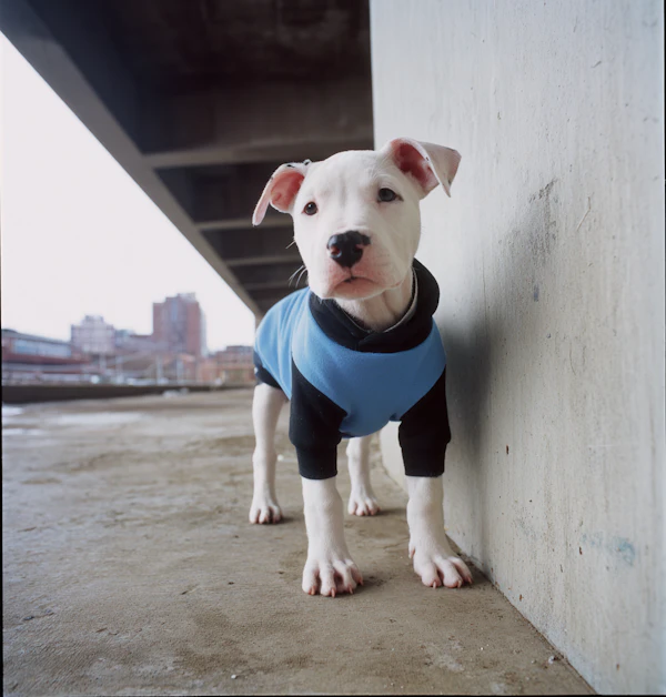 Adorable Puppy in Sweater