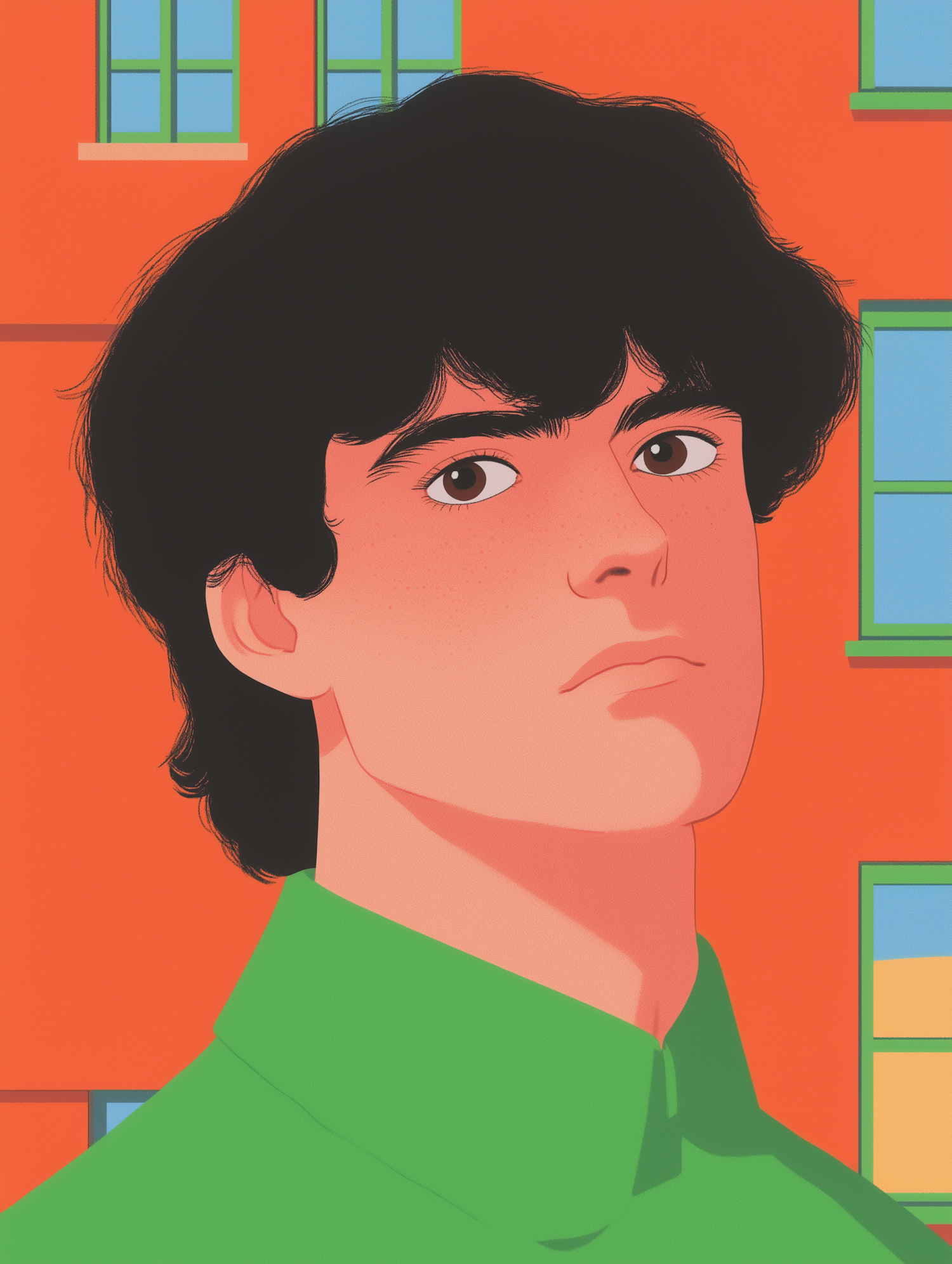 Stylized Portrait of a Young Person