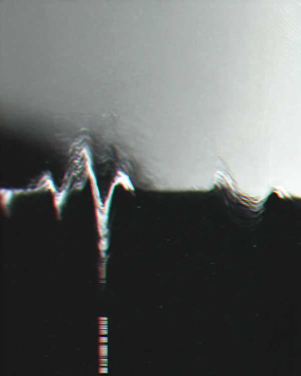 Glitch Waveform Art