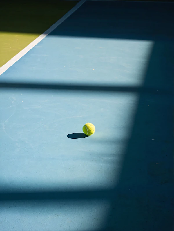 Tennis Ball on Court