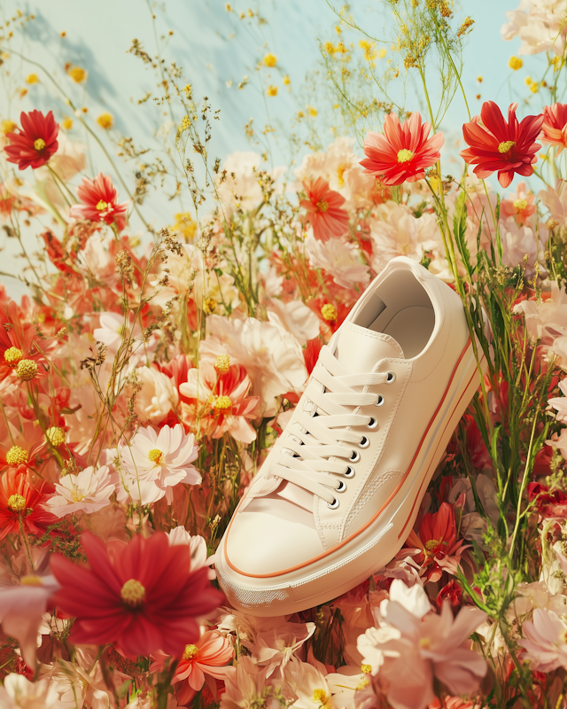 Sneaker in Flower Field