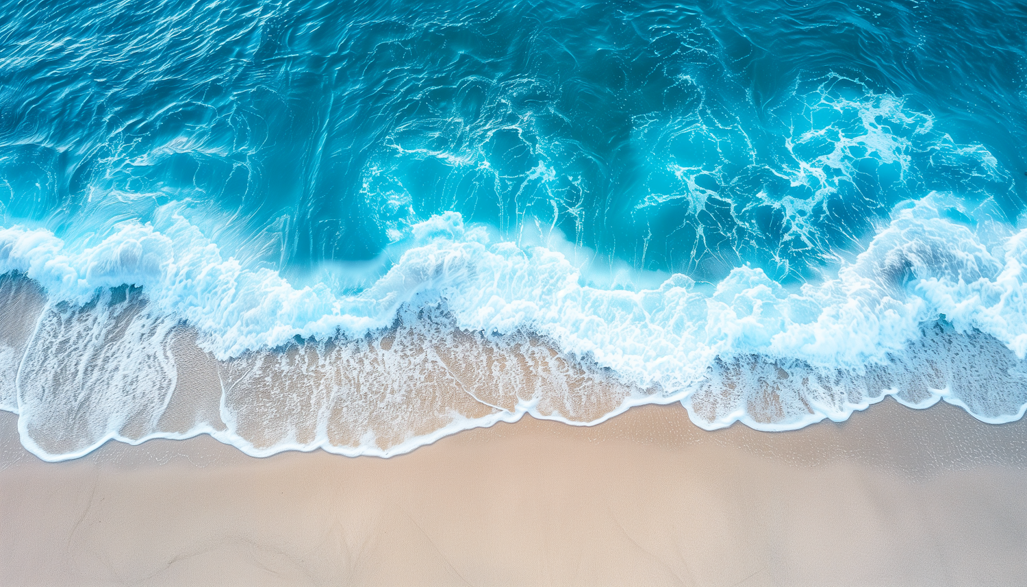 Serene Beach Aerial View