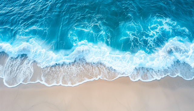 Serene Beach Aerial View