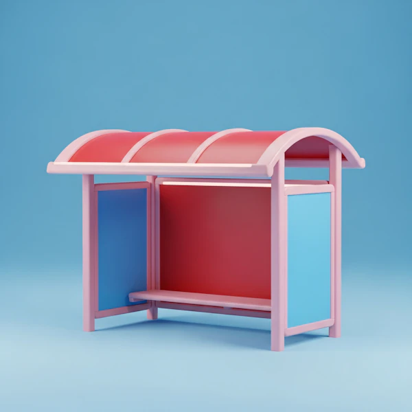Colorful Bus Stop