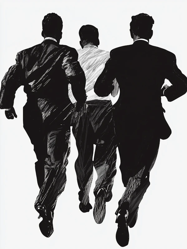 Running Men Illustration