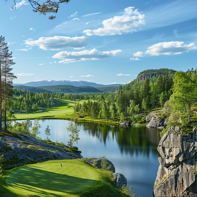 Serene Golf Course Landscape