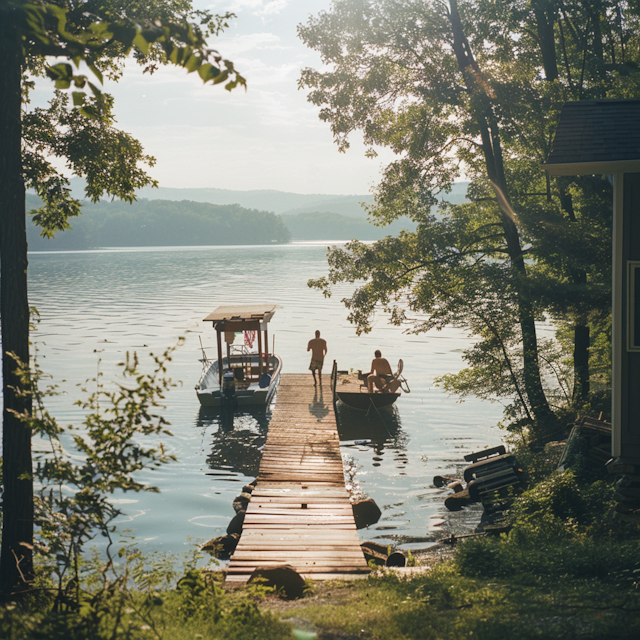 Serene Lakeside Morning