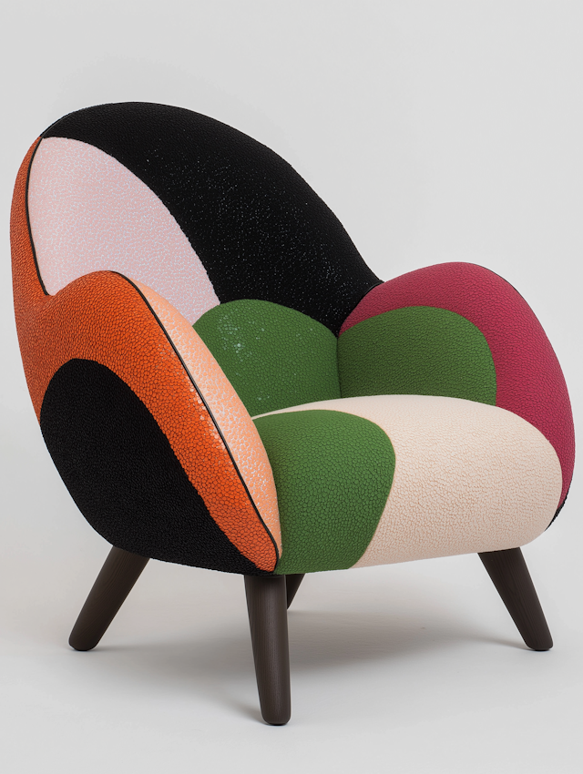 Colorful Patchwork Armchair