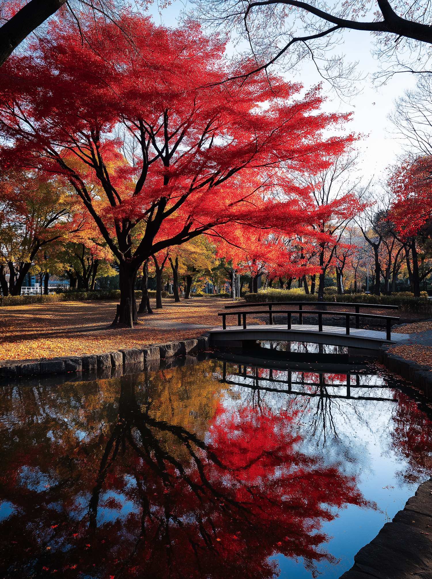 Serene Autumn Park Scene