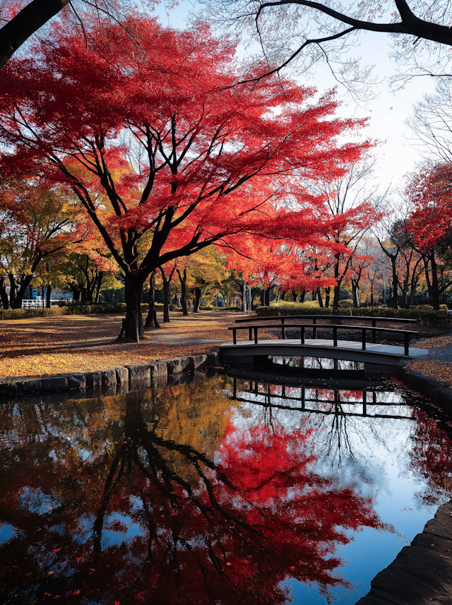 Serene Autumn Park Scene