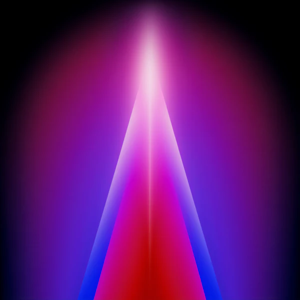 Glowing Triangle Art
