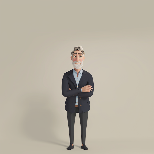Stylized Older Gentleman