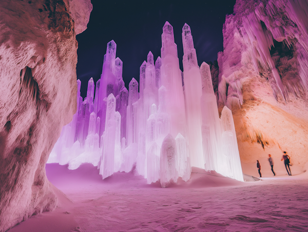 Otherworldly Ice Cave Exploration